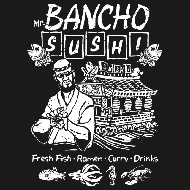 Fangamer Dave the Diver Bancho Sushi T-Shirt Baumwolle
