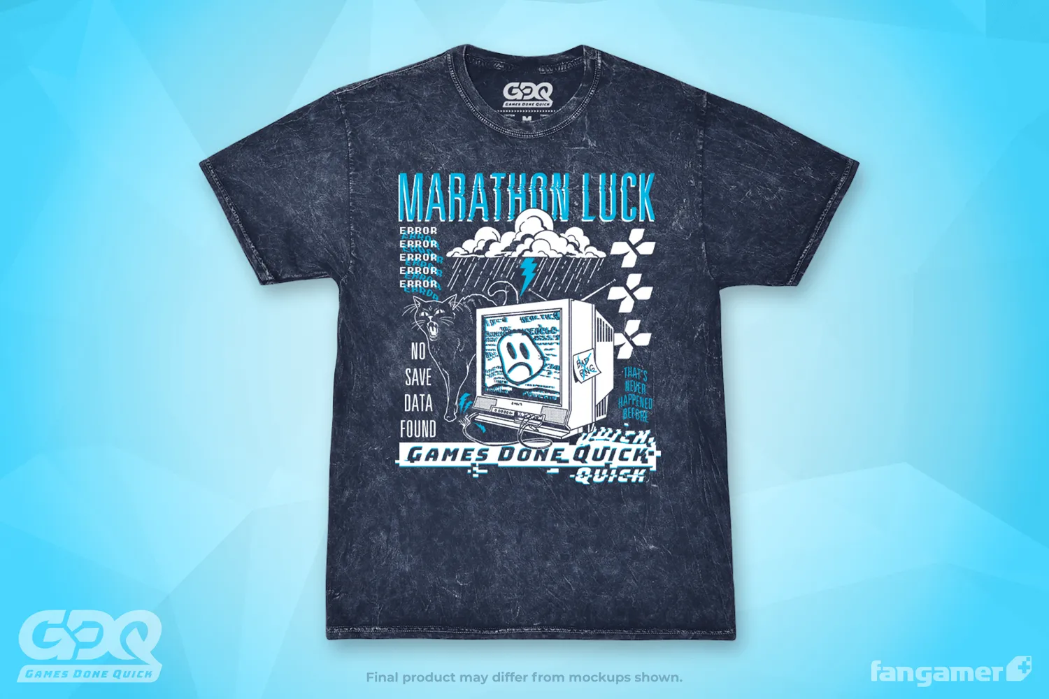 Fangamer GDQ Marathon Luck T-Shirt Baumwolle