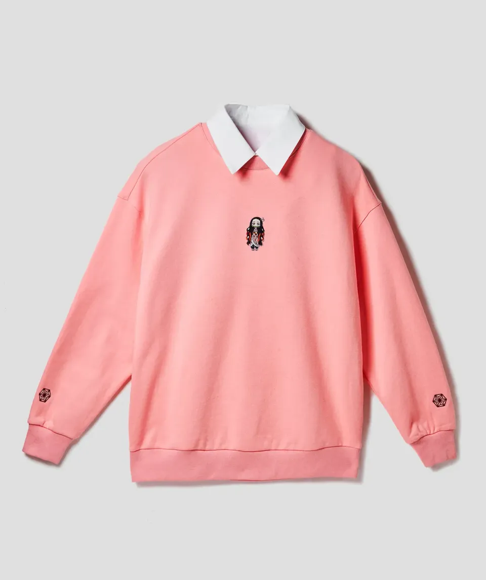 Team Liquid Demon Slayer Nezuko Crewneck Sweatshirt Baumwolle