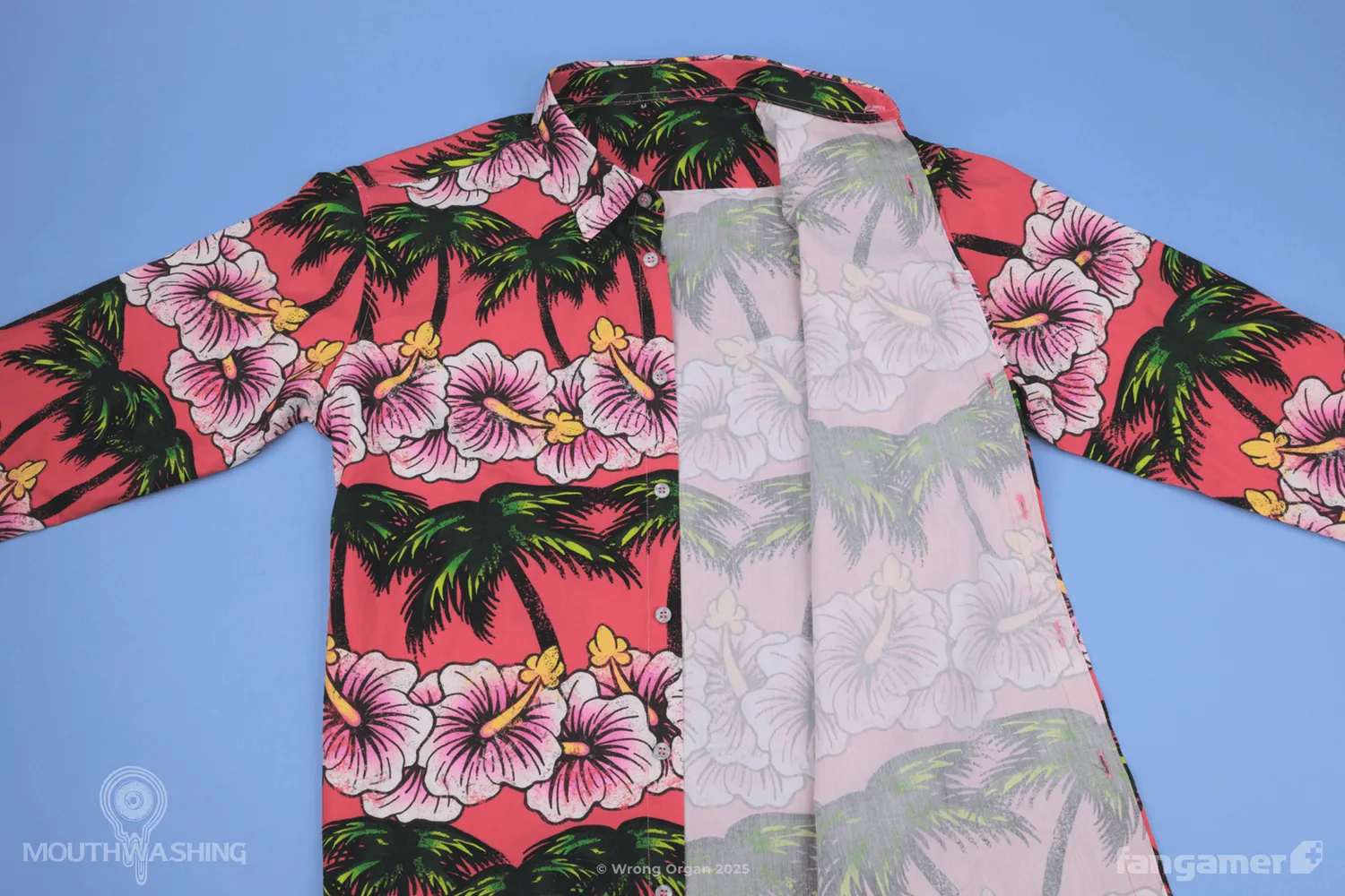 Fangamer Mouthwashing Daisuke's Aloha Hemd Baumwolle