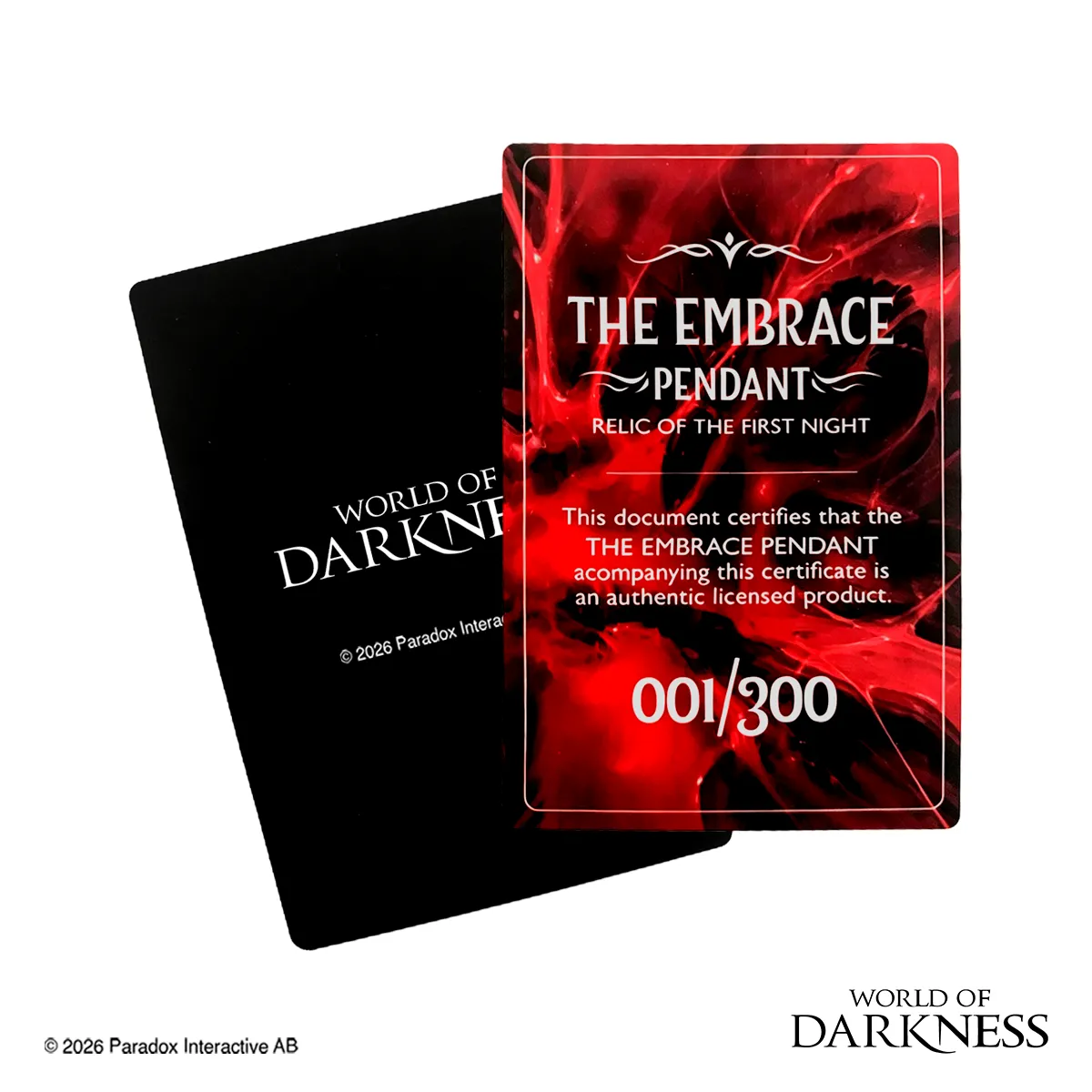 White Wolf Vampire: The Masquerade The Embrace Anhänger limitiert