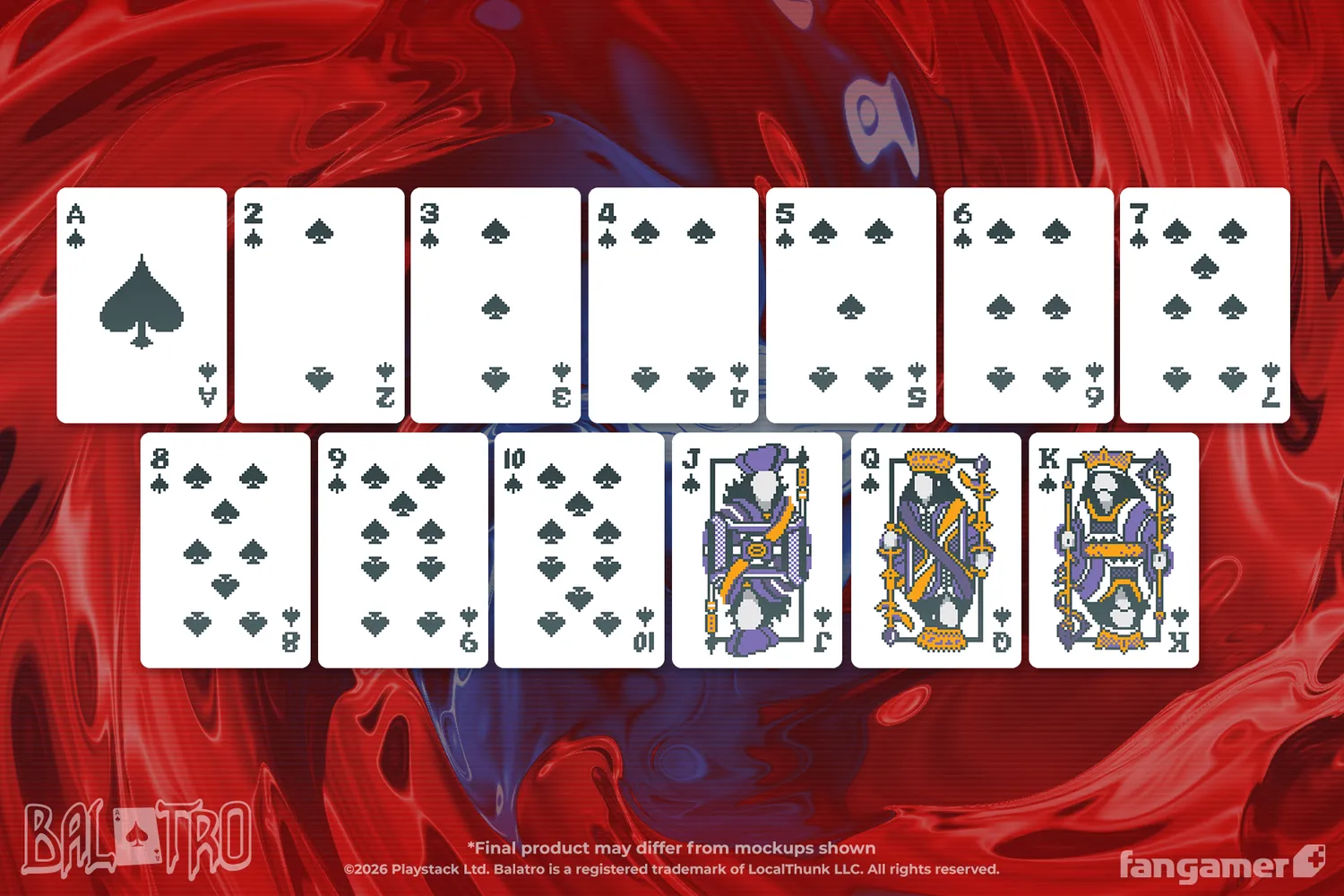 Fangamer Balatro Ghost Deck Spielkarten mit 4 Jokern