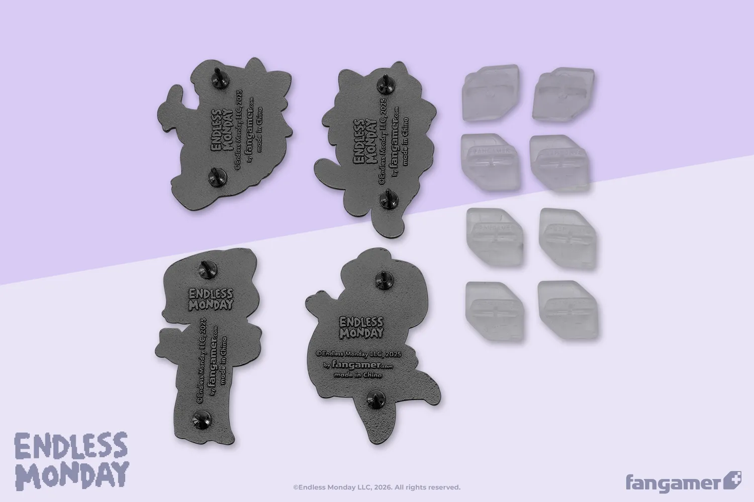 Fangamer Endless Monday: Dreams and Deadlines Character Pin Set Emaille