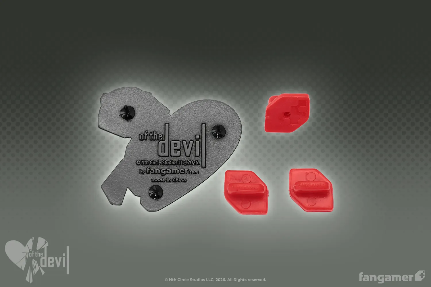 Fangamer of the Devil Heartbreak Killer Pin Emaille