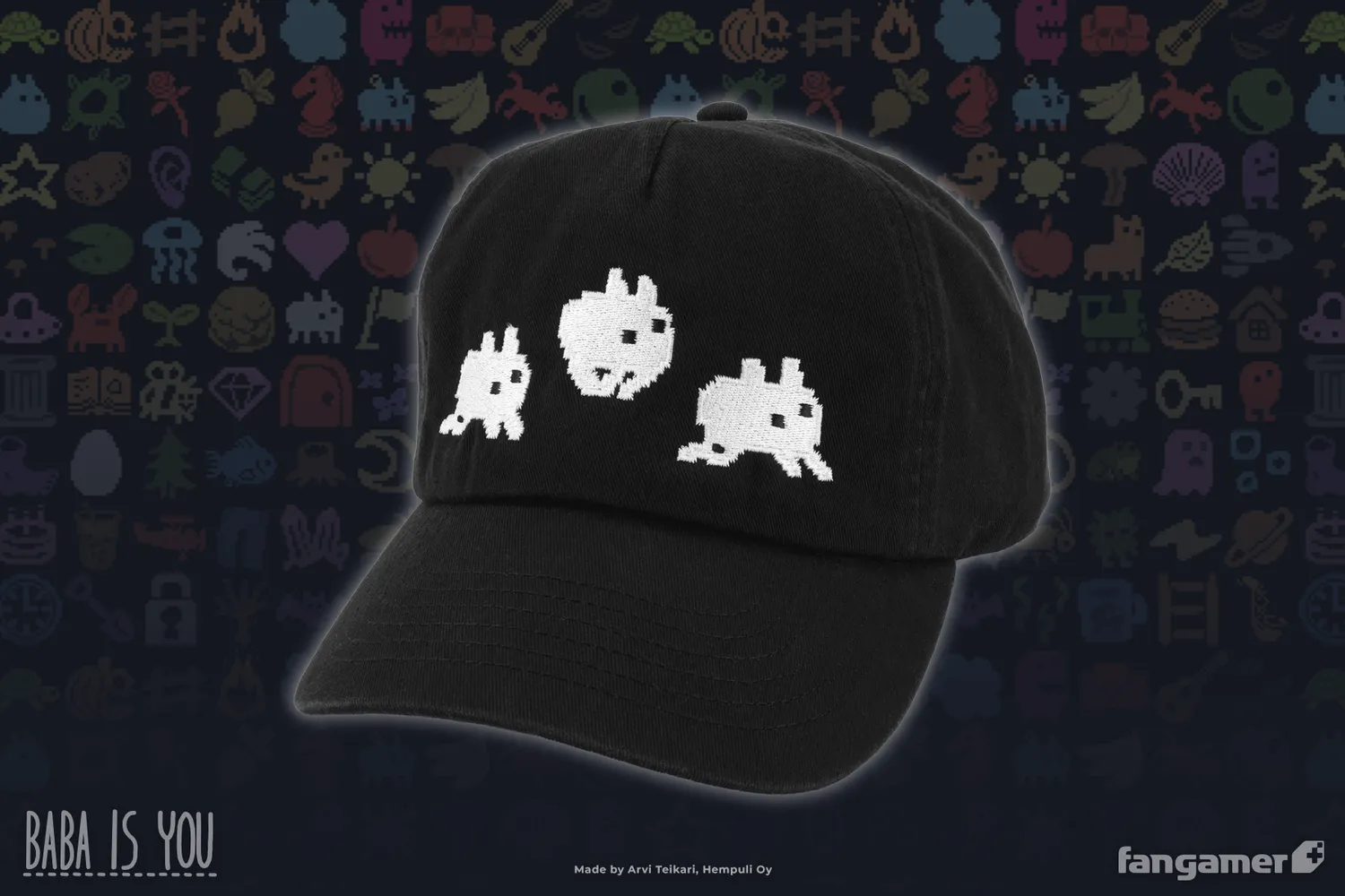 Fangamer Baba Is You Baba Is Running Strapback Cap Stonewashed