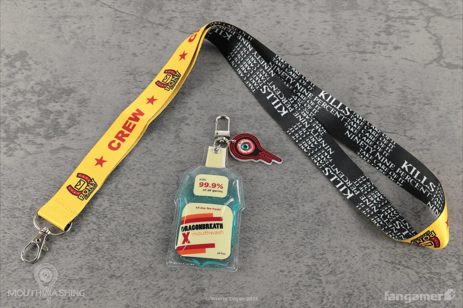 Fangamer MOUTHWASHING Dragonbreath Keychain & Crew Lanyard Schlüsselanhänger
