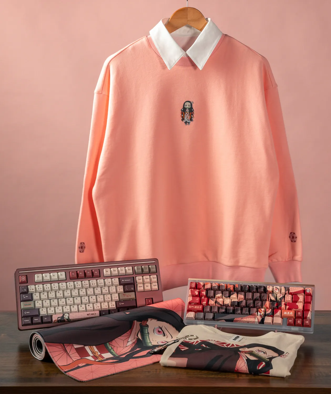 Team Liquid Demon Slayer Nezuko Crewneck Sweatshirt Baumwolle