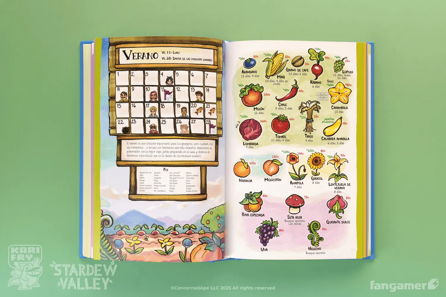 Fangamer Guía de Stardew Valley Buch Hardcover spanisch