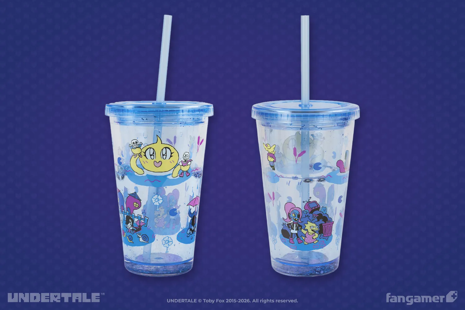 Fangamer UNDERTALE Waterfall Glitter Tumbler Trinkbecher 16 oz