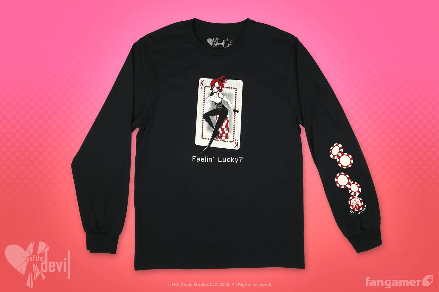 Fangamer of the Devil Feeling Lucky Langarmshirt