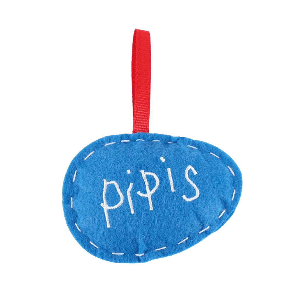 Fangamer DELTARUNE Pipis Ornament Filz-Anhänger rotes Band