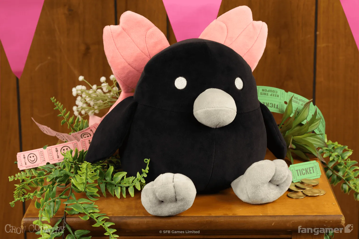Fangamer Chibi Crow Country Plüschfigur 20 cm Zubehör