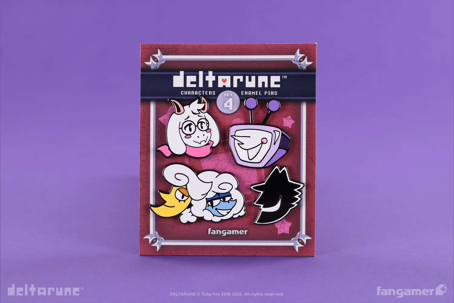 Fangamer DELTARUNE Character Pin Set 4 Emaille-Pins 4er