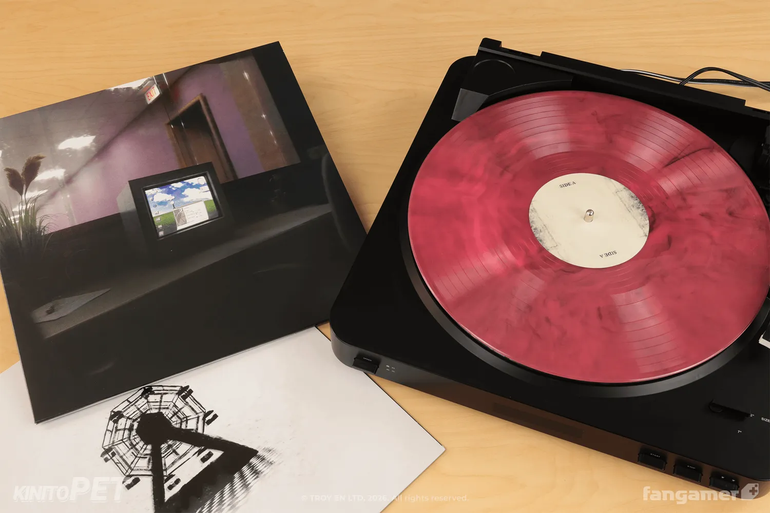Fangamer KinitoPET Vinyl Soundtrack LP pink black smoke