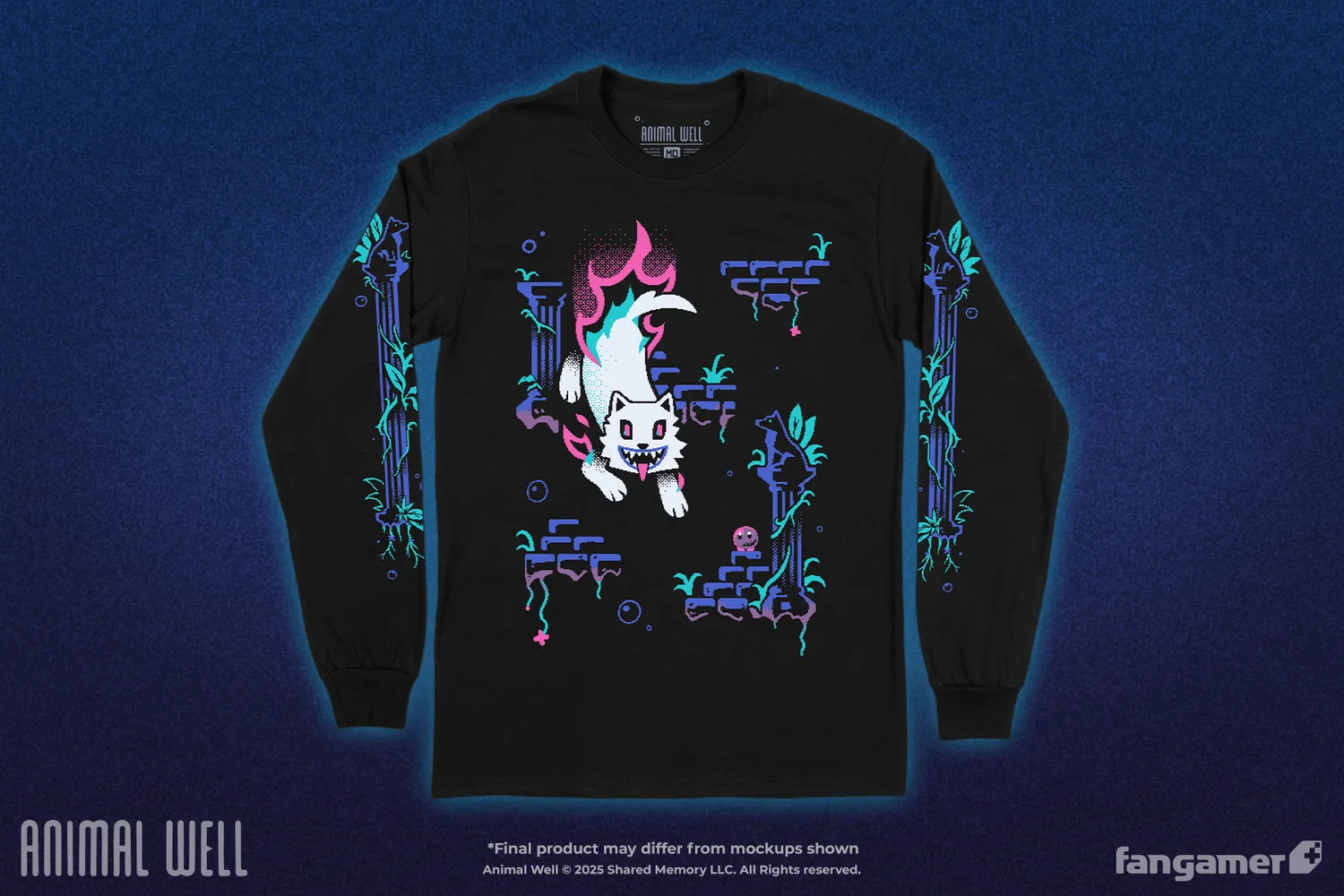 Fangamer Animal Well Ghost Chase Langarmshirt