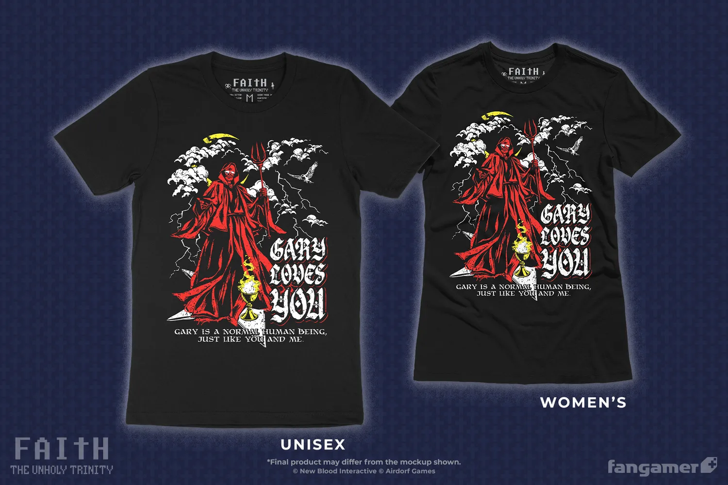 Fangamer FAITH The Unholy Trinity Gary Loves You T-Shirt schwarz