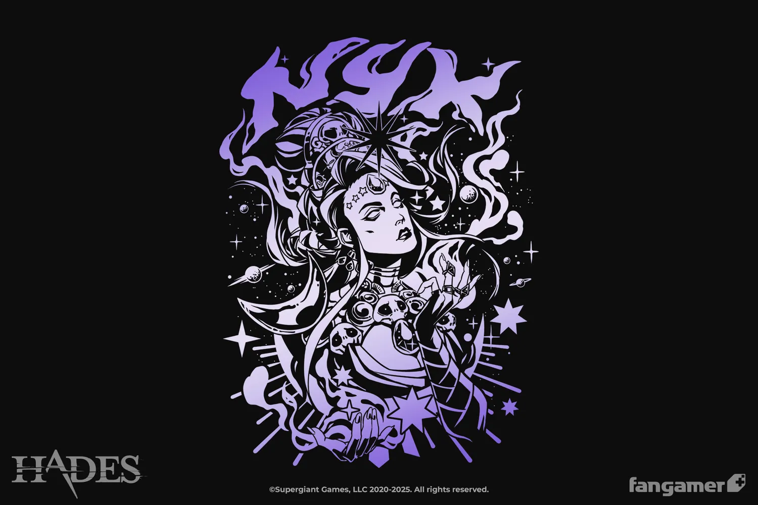 Fangamer Hades Night Incarnate Amethyst T-Shirt Baumwolle