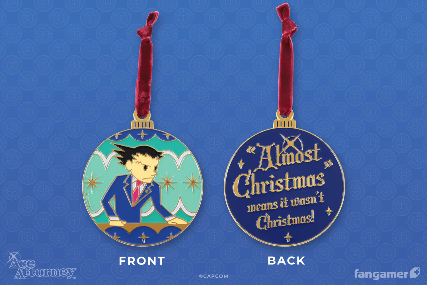 Fangamer Almost Christmas Ornament Ace Attorney Anhänger