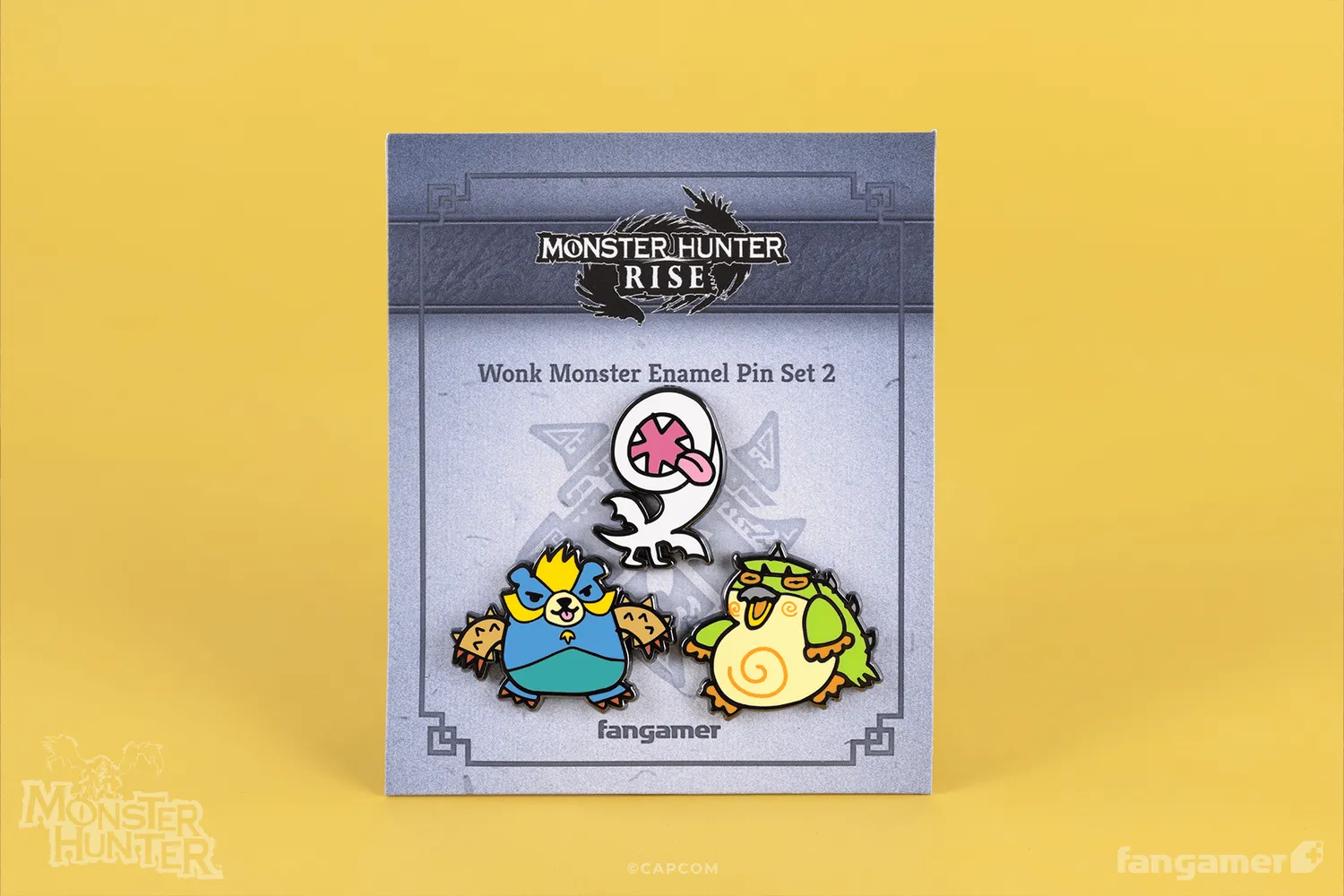 Fangamer Monster Hunter Wonk Monster Pin-Set 3 Pins Emaille