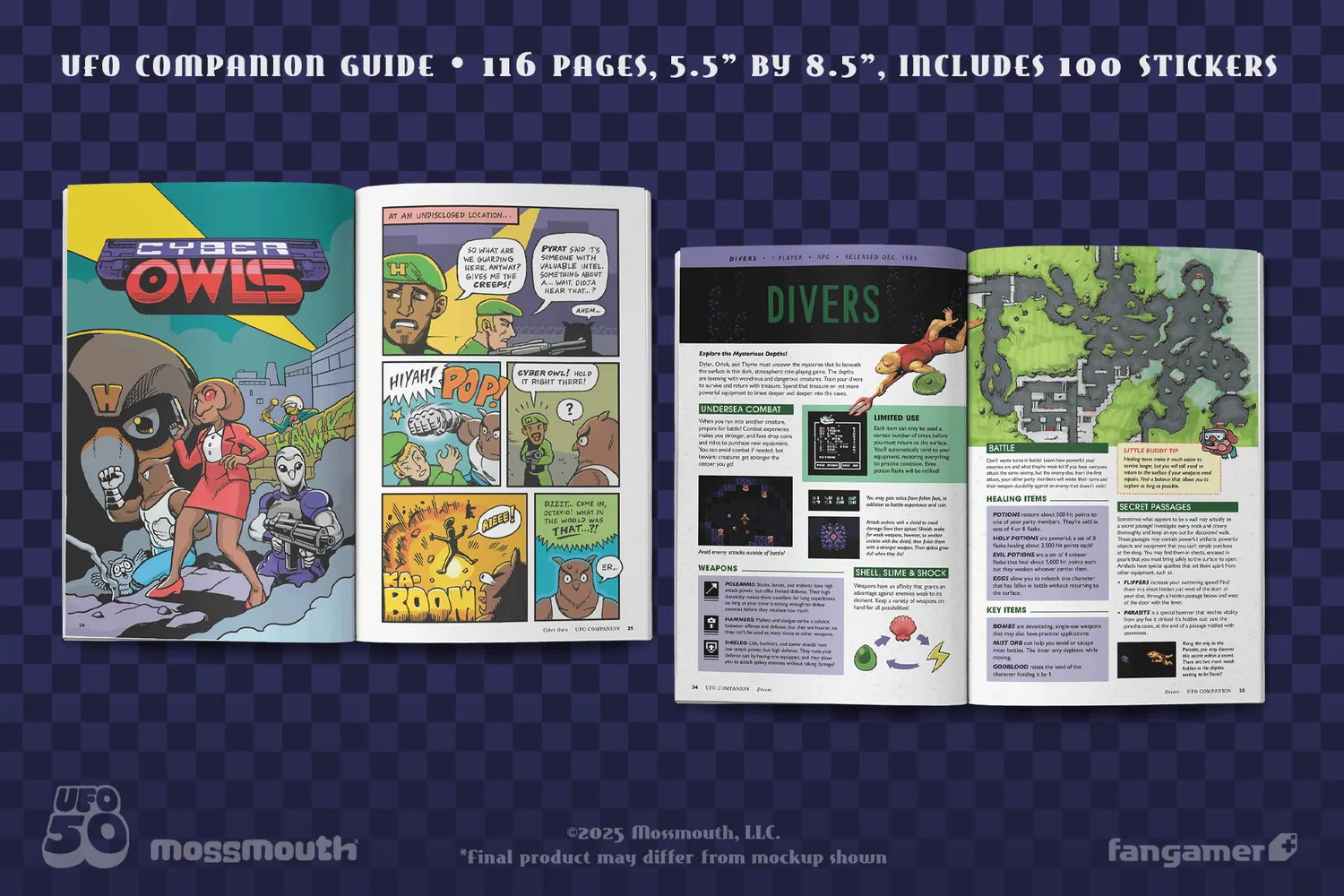 Fangamer UFO 50 Companion Guide Buch 100 Seiten
