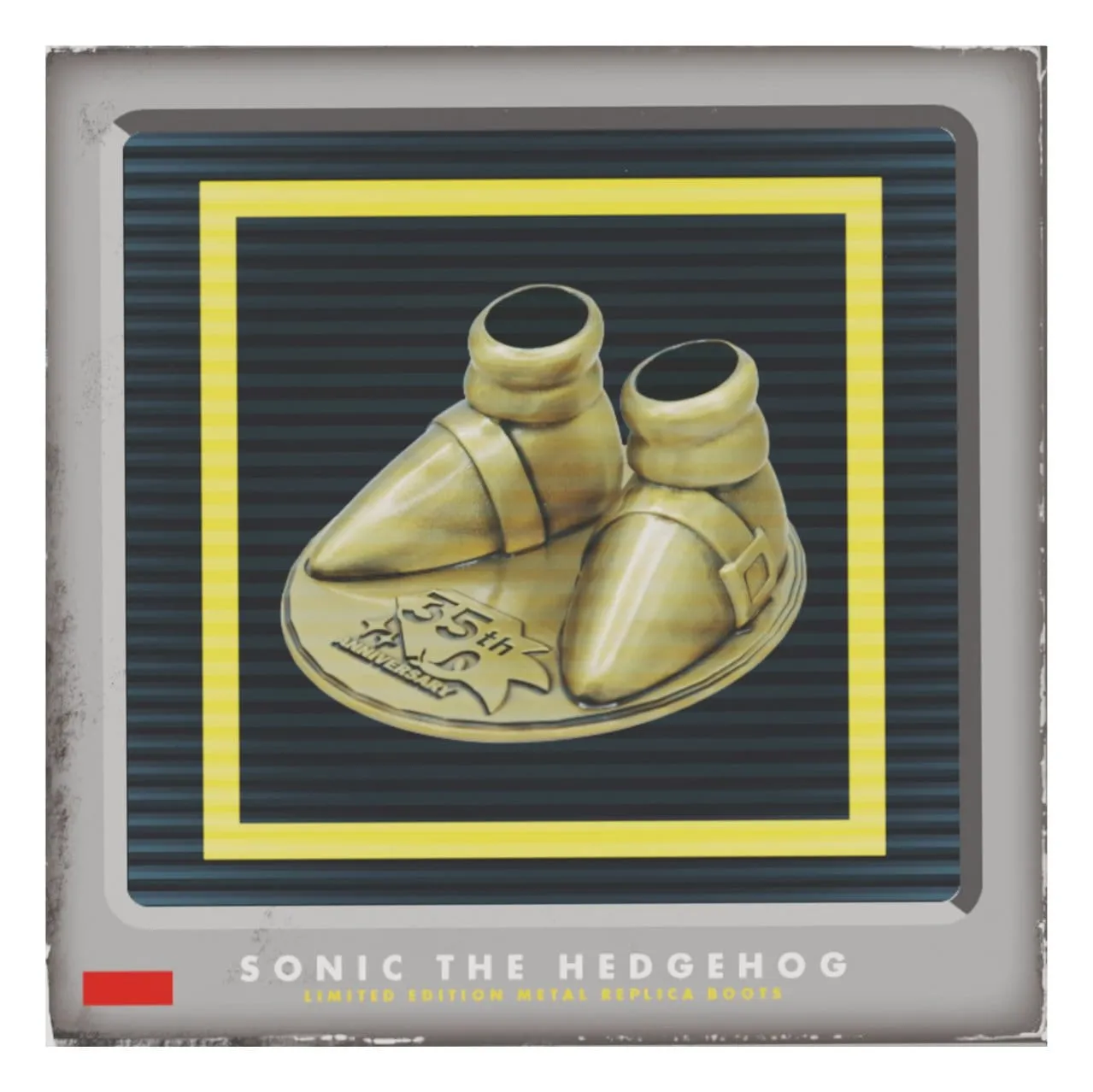 Sonic the Hedgehog 35th Anniversary Metal Boot Replik limitiert