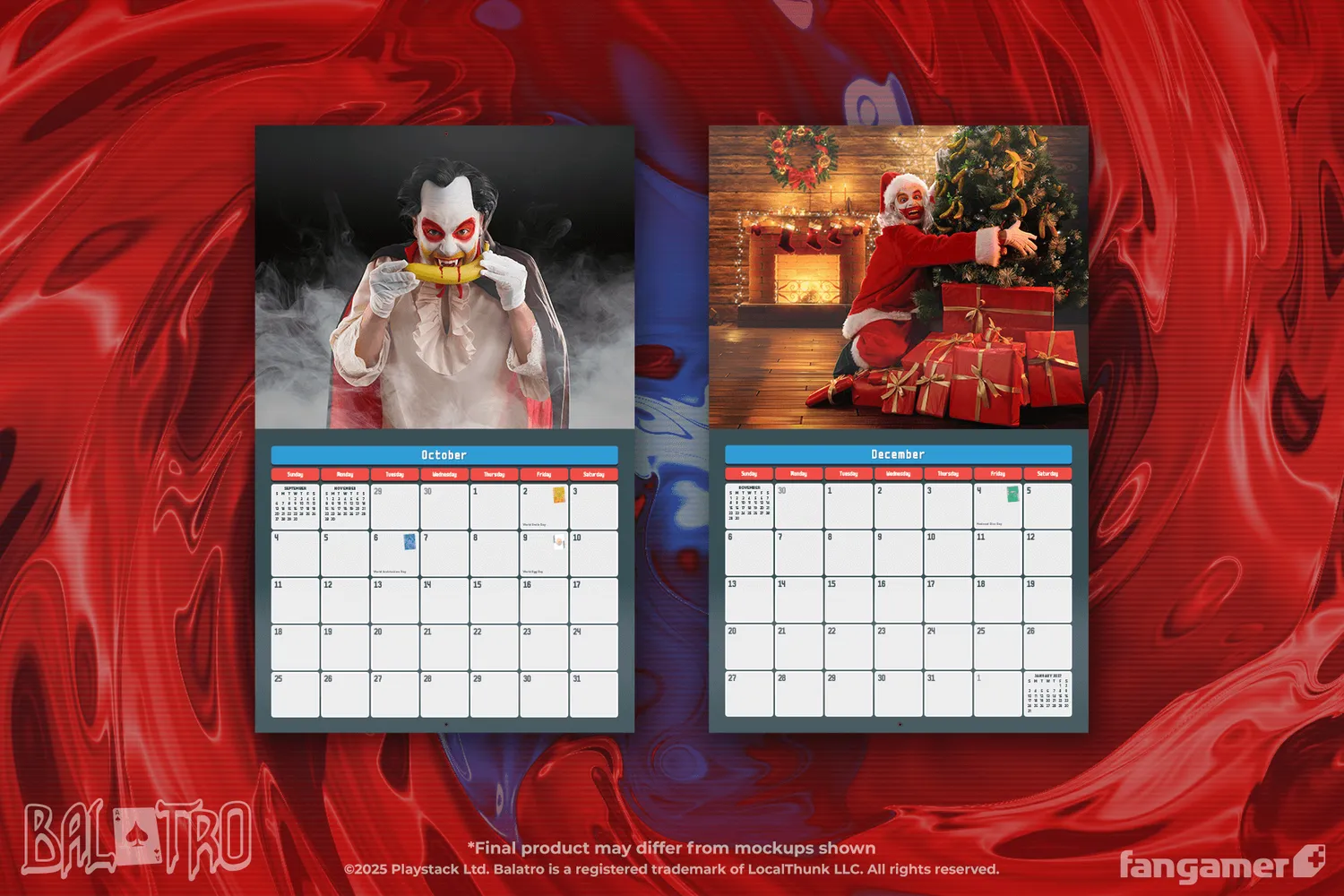 Fangamer Balatro 2026 Wall Calendar Wandkalender