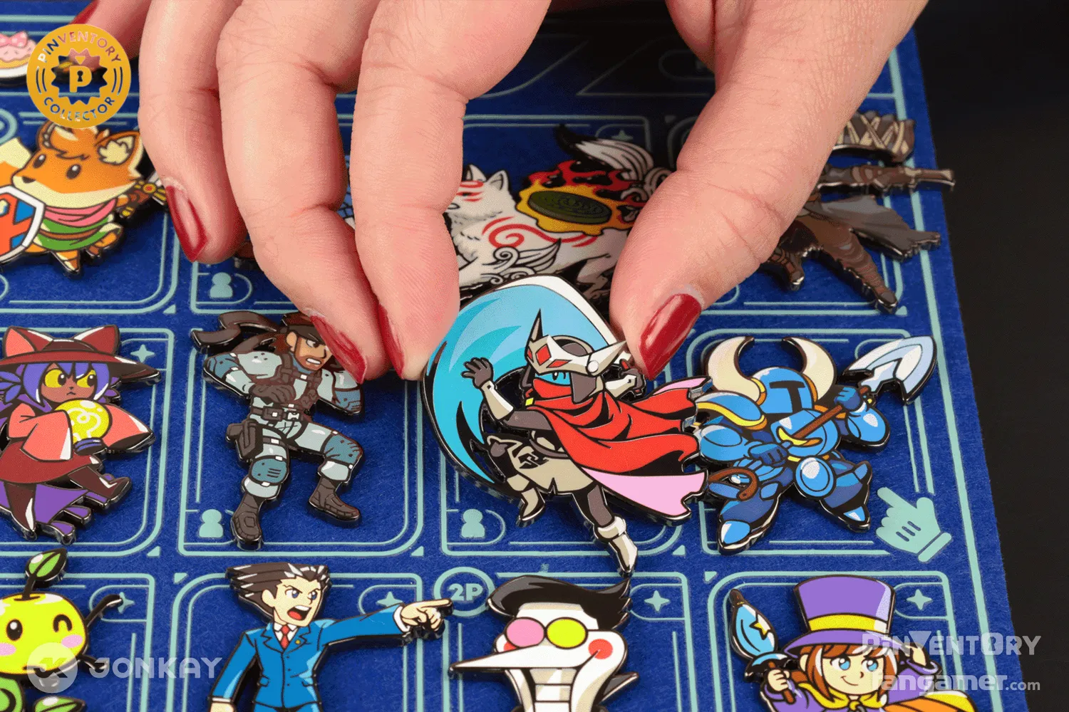 Fangamer Character Select Pinboard Pinnwand Filz 25x20 cm mit Clips
