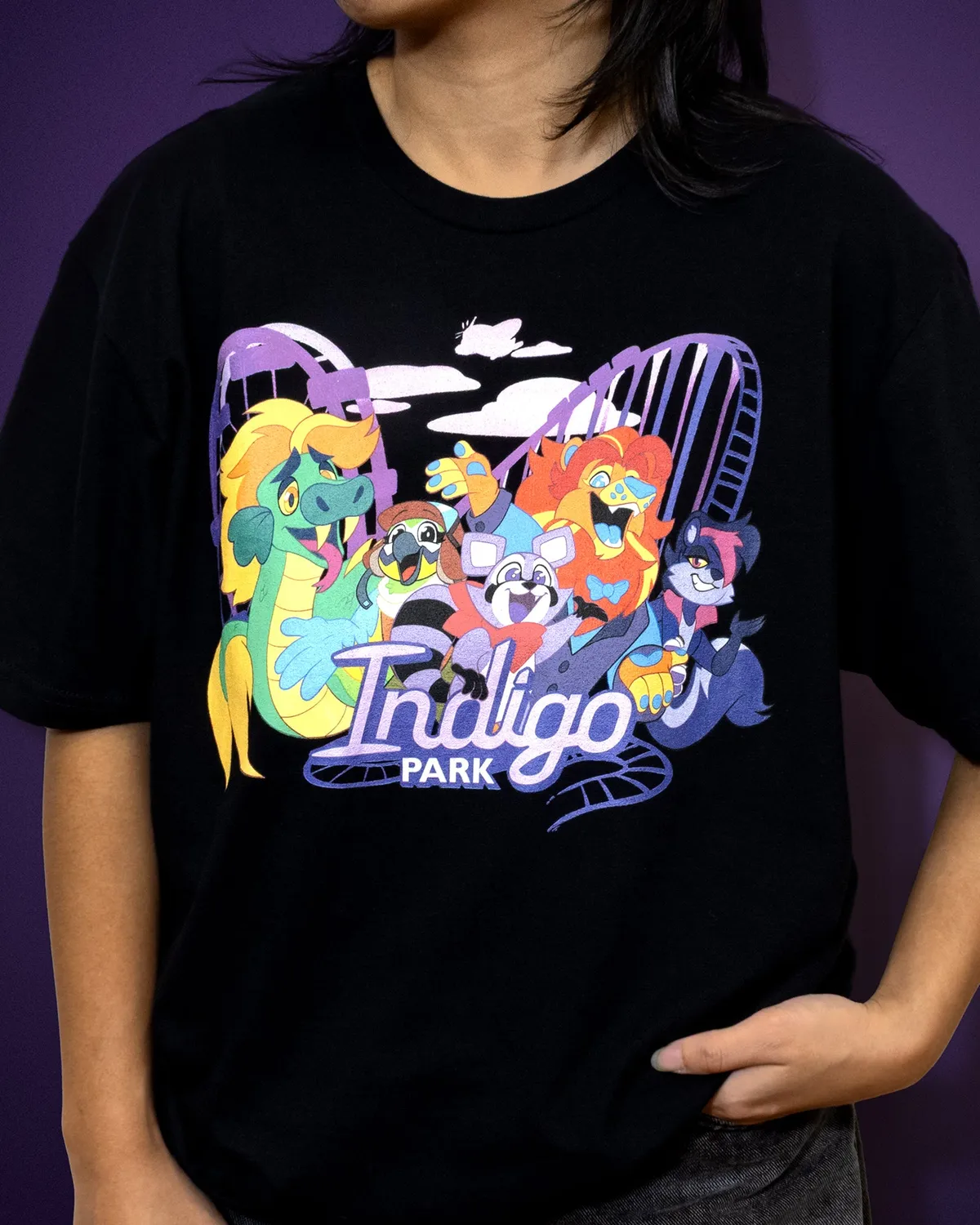 Indigo Park T-Shirt weiß Baumwolle Unisex