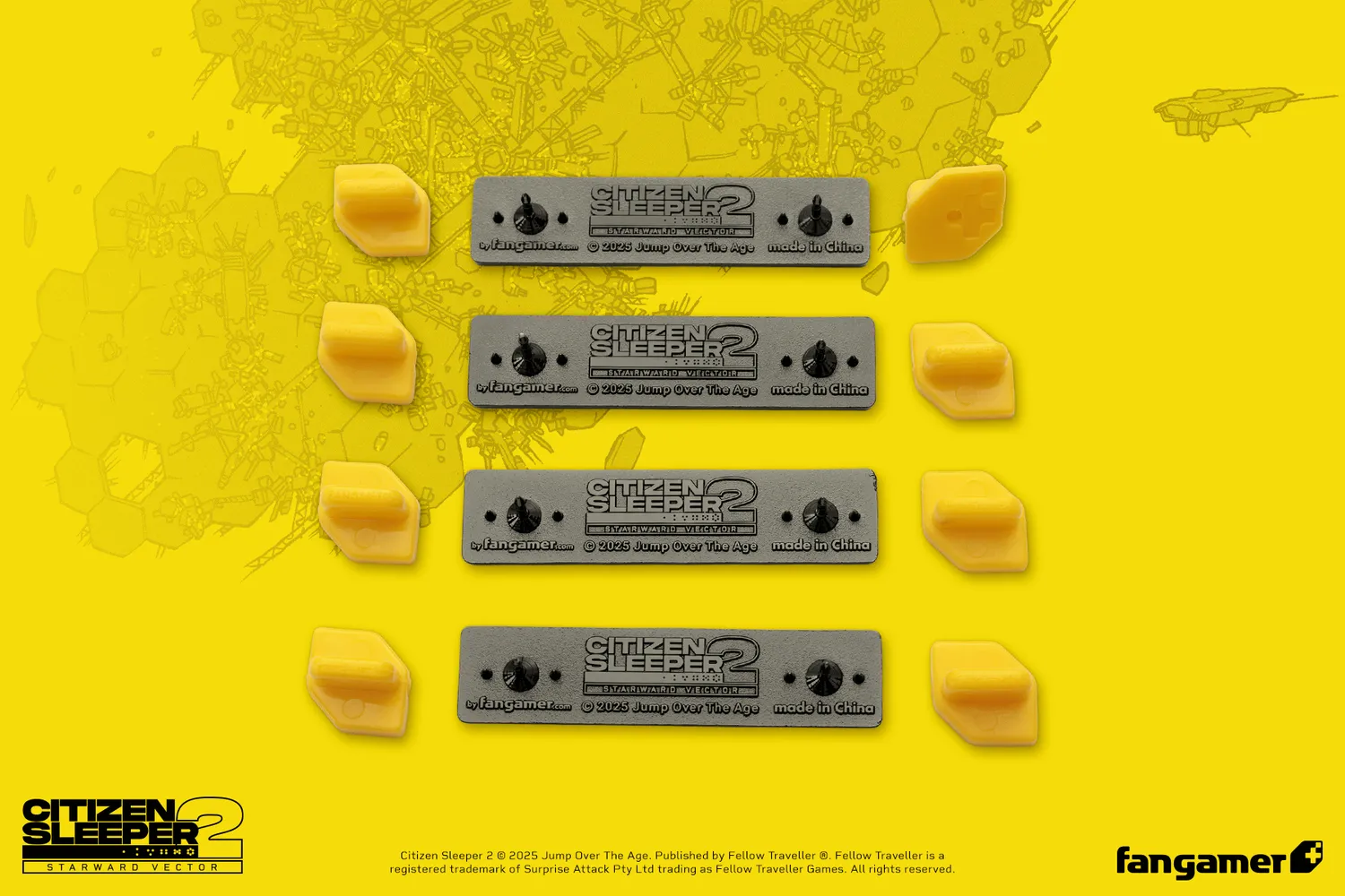 Fangamer Citizen Sleeper 2 Dice Pin Set Emaille 4er
