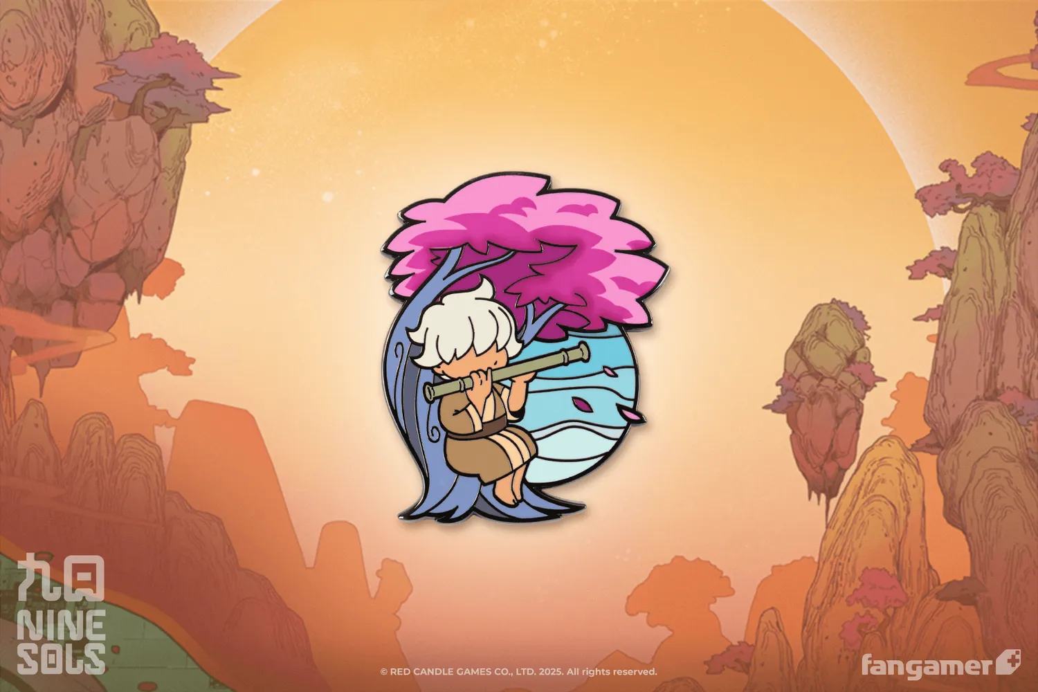 Fangamer Nine Sols Shuanshuan and His Flute Pin Anstecker