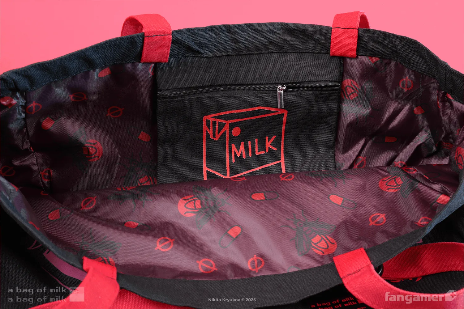 Fangamer A Bag of Milk Help Me Buy Milk Stoffbeutel 40cm