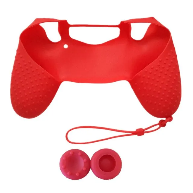 Final Boss PS4 Silikonhülle halboffen mit Stick Kappen