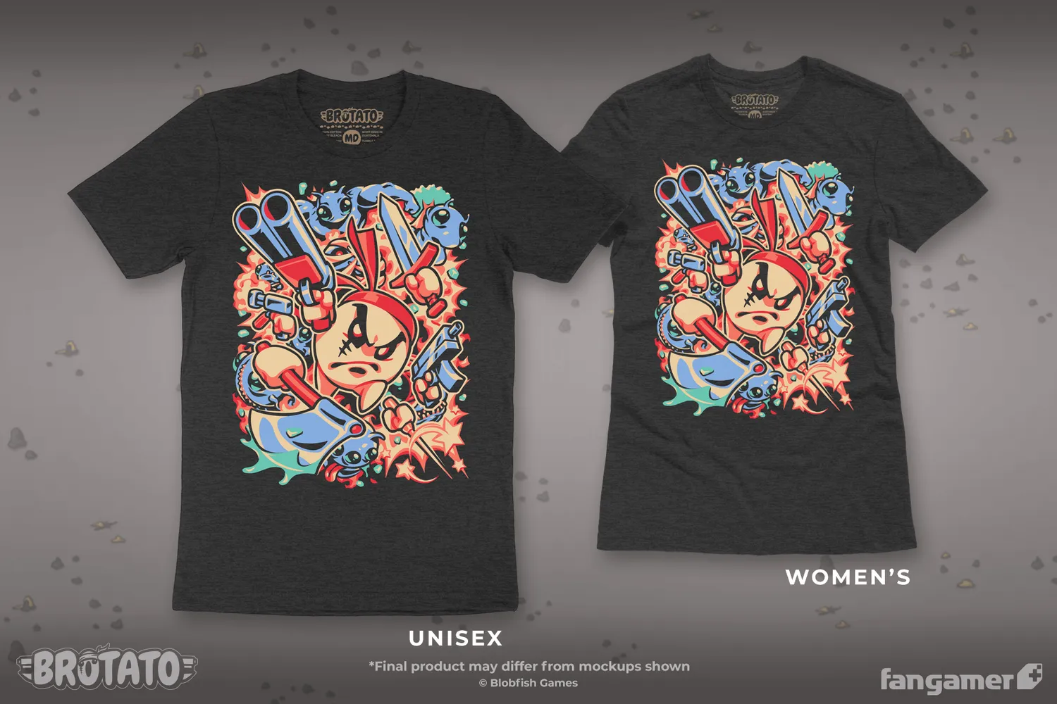 Fangamer Brotato Well Rounded T-Shirt Polybaumwolle
