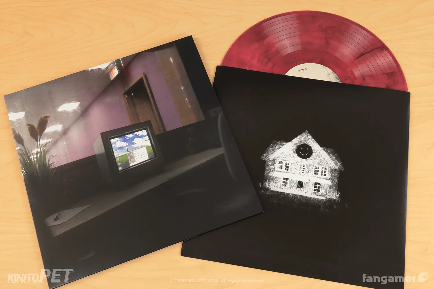 Fangamer KinitoPET Vinyl Soundtrack LP pink black smoke