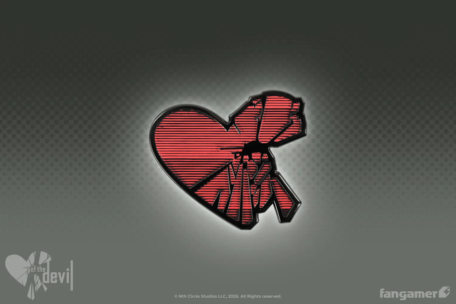 Fangamer of the Devil Heartbreak Killer Pin Emaille